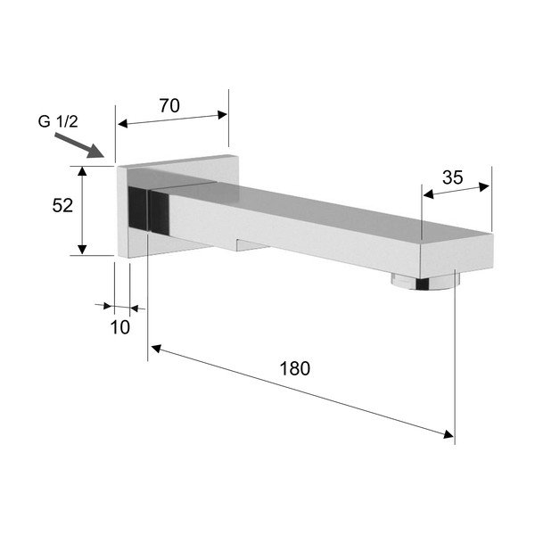 Baterie negru-mat cu montare pe perete – Sapho-image-1