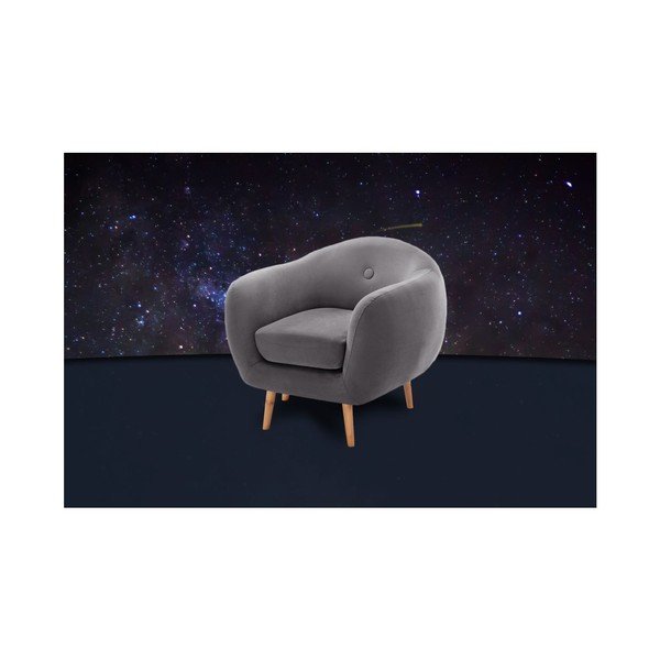 Fotoliu Scandi by Stella Cadente Maison, gri închis-image-3