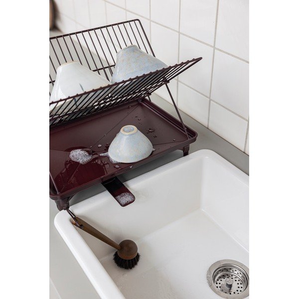 Scurgător de vase burgundy cu două nivele 42x29 cm Dry-It – Mette Ditmer Denmark-image-2