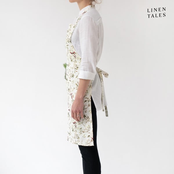 Șorț din in  cu model de Crăciun – Linen Tales-image-1