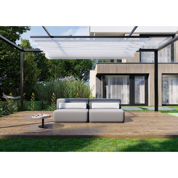 Canapea modulară de grădină gri deschis 204 cm Straw – Sit Sit-image-3