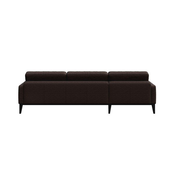 Colțar cu șezlong pe partea dreaptă MESONICA Musso Tufted, maro-image-3