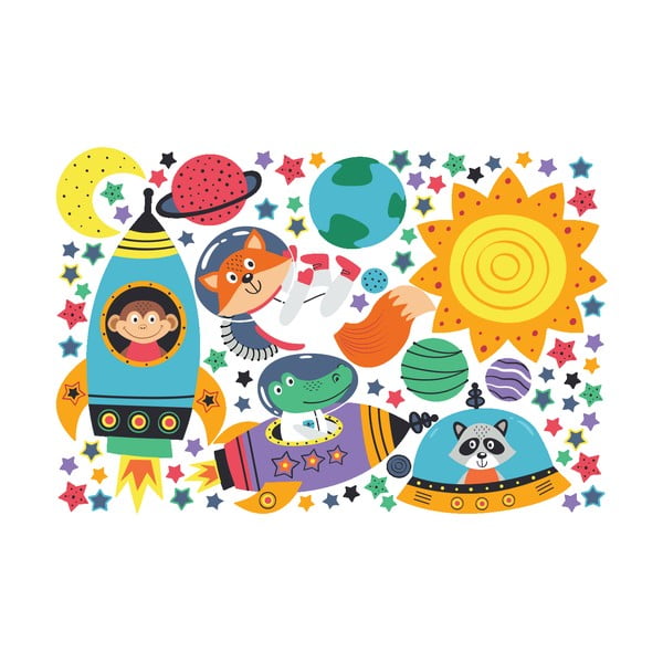 Autocolante de perete pentru camera copiilor Ambiance Space-image-4