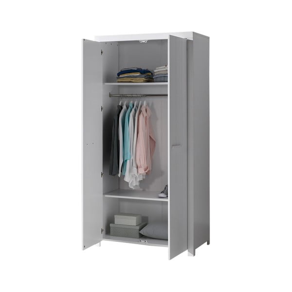 Dulap Vipack Erik, lățime 99 cm, alb-image-1