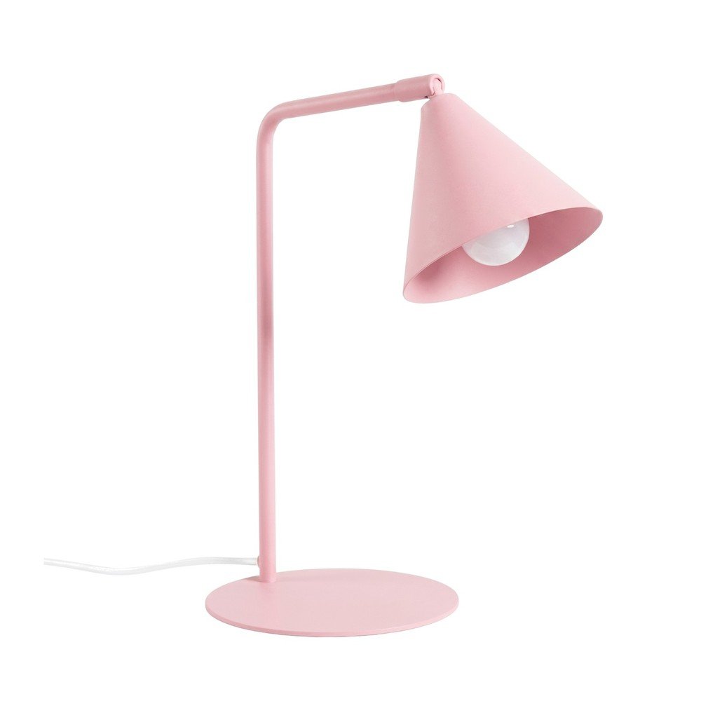 Veioză roz cu structură flexibilă din oțel (înălțime 35 cm) Zylo – Sollux