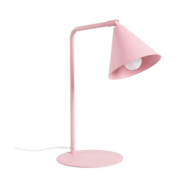 Veioză roz cu structură flexibilă din oțel (înălțime 35 cm) Zylo – Sollux