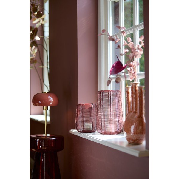 Veioză în culoarea somonului cu abajur din metal (înălțime 34 cm) Surin – Light & Living-image-1