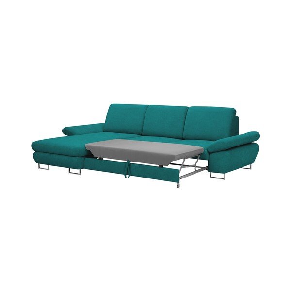 Canapea extensibilă Windsor & Co Sofas Pi, turcoaz, partea stângă-image-3