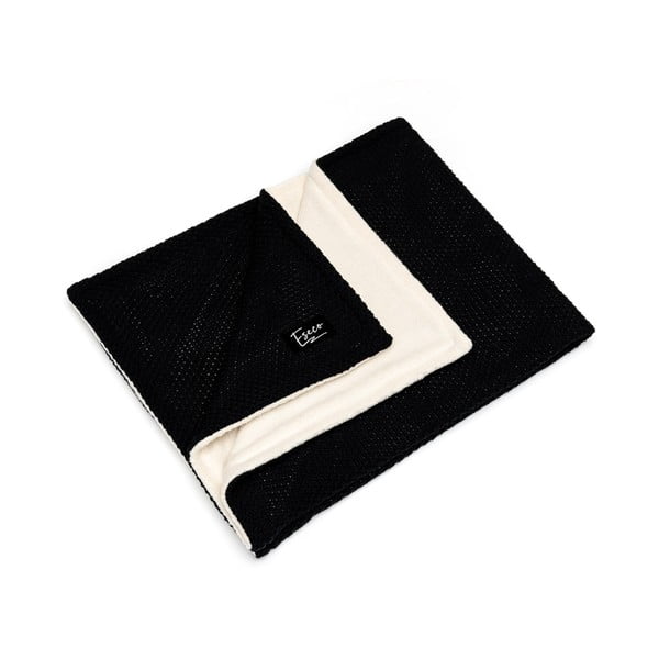 Pătură tricotată pentru copii ESECO Winter, 80 x 100 cm, negru