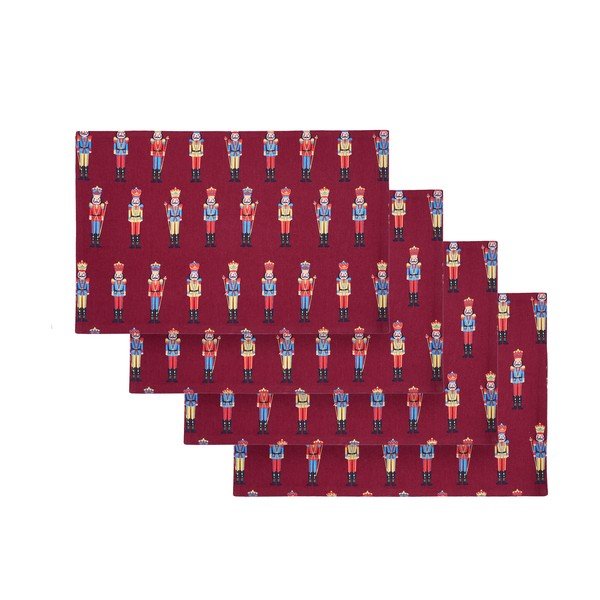Suport pentru farfurii din bumbac 46x30 cm  cu model de Crăciun Christmas Nutcracker – Catherine Lansfield