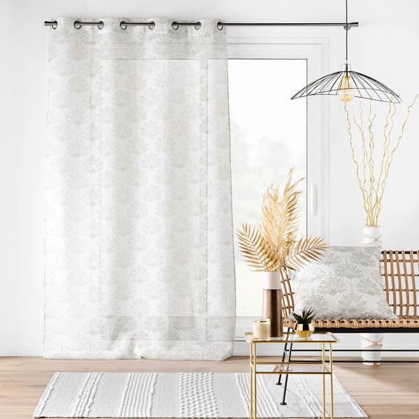 Perdea albă/bej 140x280 cm Majestia – douceur d'intérieur-image-4