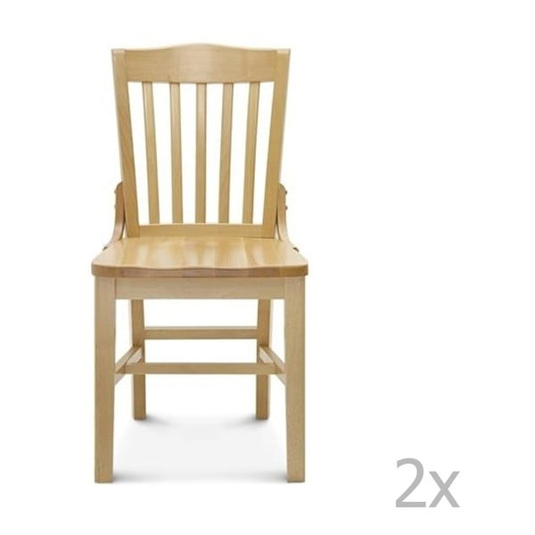 Set 2 scaune de lemn Fameg Hrok