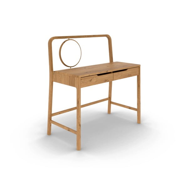 Masă de machiaj din lemn   de stejar 57x110 cm Twig – The Beds-image-2