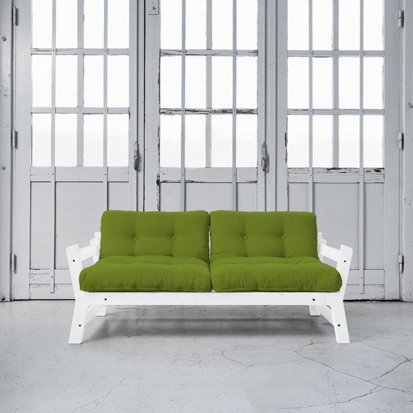 Canapea extensibilă Karup Step White/Lime-image-1