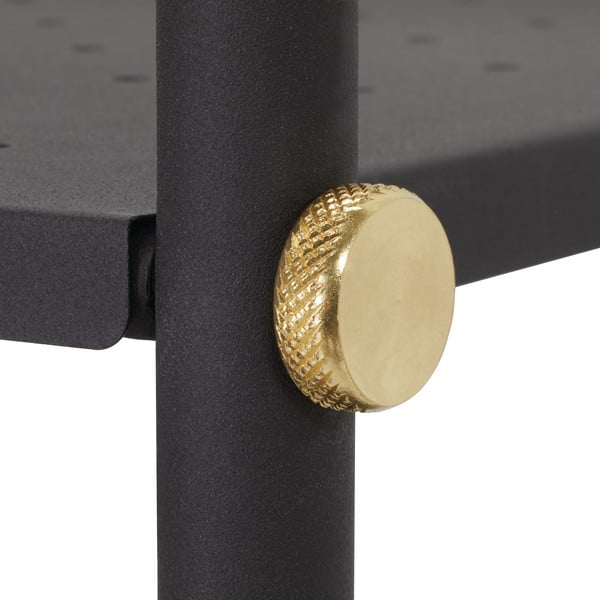 Cuier metalic cu rafturi iDesign Arlo, negru-image-1