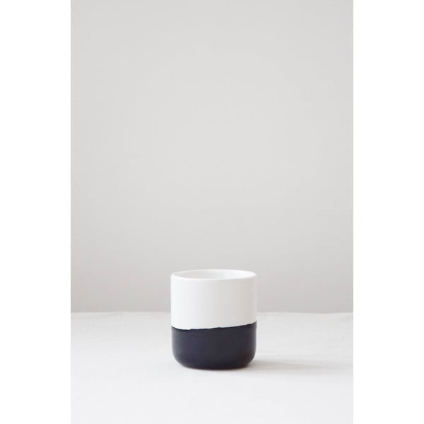 Cană din gresie ÅOOMI Luna, 400 ml, negru - alb-image-1