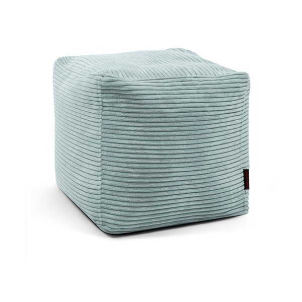 Fotoliu bean bag verde mentă cu tapițerie din catifea reiată Up! MooG – SLOWDOWN