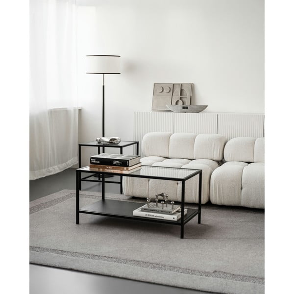 Covor gri din lână 200x300 cm Morphic Rocca – Agnella-image-2