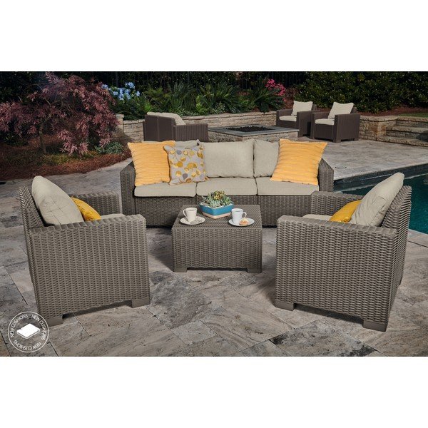 Set mobilier de grădină Keter California, maro-image-1