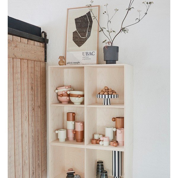 Bol mic roz deschis pentru servire din porțelan Inka – OYOY Living Design-image-1