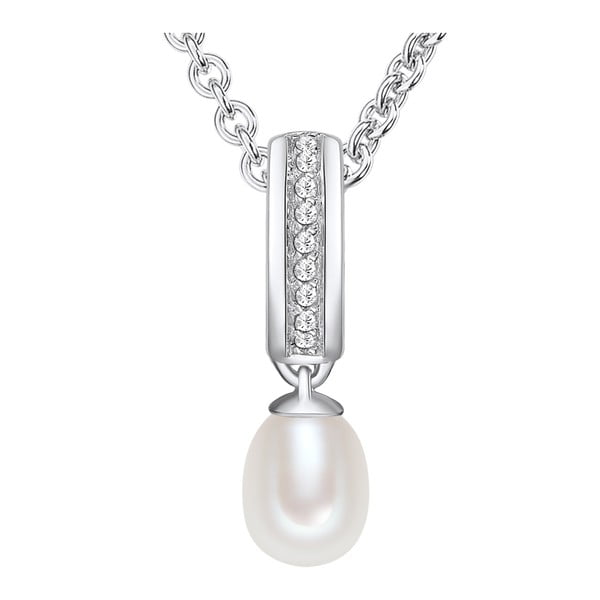 Colier cu perlă Chakra Pearls Silver