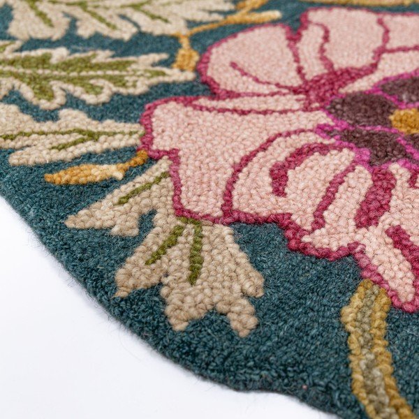 Covor țesut manual din lână 200x290 cm Daphne Shaped Floral – Flair Rugs-image-3