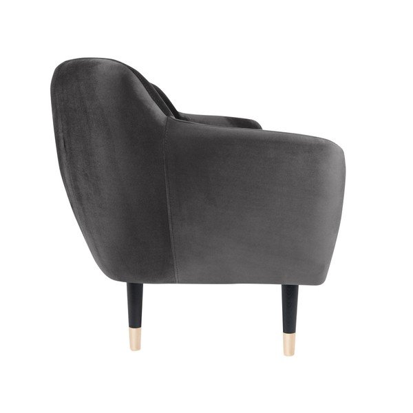 Canapea Mazzini Sofas BENITO cu picioare negre, gri, 188 cm-image-3
