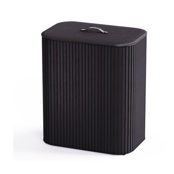 Coș de rufe negru 3x30 l din bambus Tota Trio Luxe – Joseph Joseph-image-1