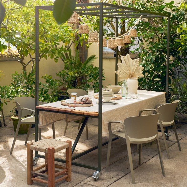 Masă  de grădină din lemn de eucalipt 97x220 cm Blue Sky – vtwonen-image-1