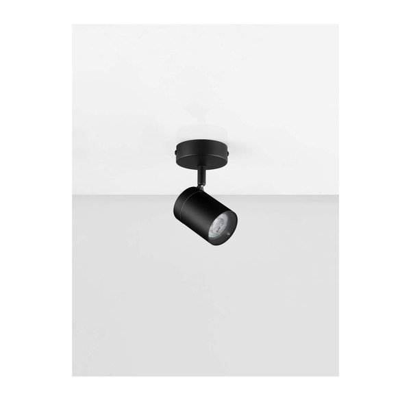 Spot negru mat cu structură flexibilă din metal 12x8 cm Alma – Nova Luce-image-2
