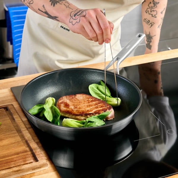 Tigaie cu suprafață antiaderentă din oțel inoxidabil ø 30 cm Lucca 3.0 – FABINI-image-1