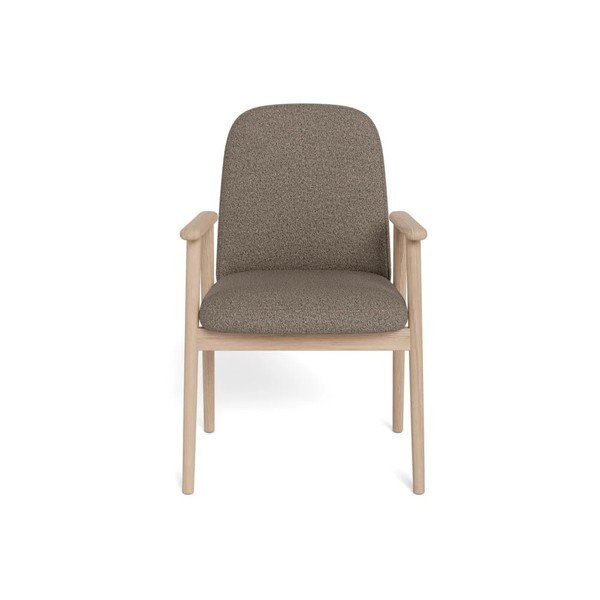 Scaune de dining taupe cu cotiere 2 buc. tapițate Calvin – Actona-image-3