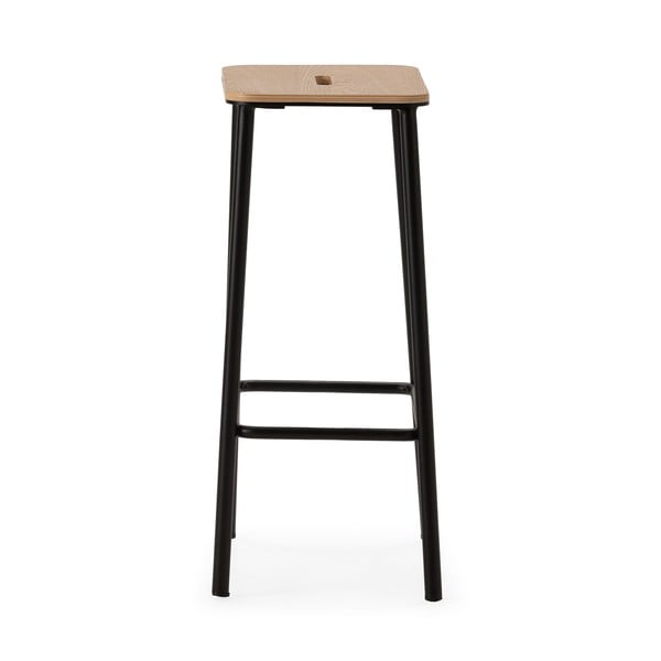 Set de scaune de bar negru 2 buc. (înălțime șezut 65 cm) Abba – Marckeric-image-2