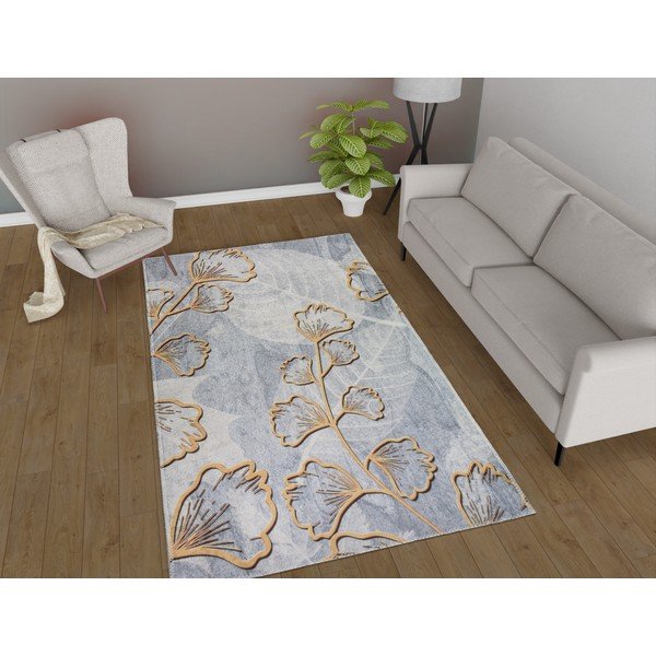 Covor gri/auriu lavabil 120x180 cm Dainty – Vitaus-image-1