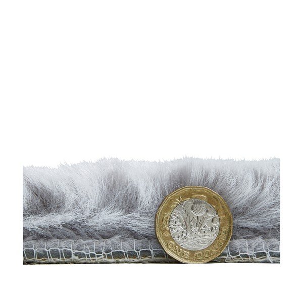 Covor Think Rugs Teddy, 80 x 150 cm, gri argintiu-image-3