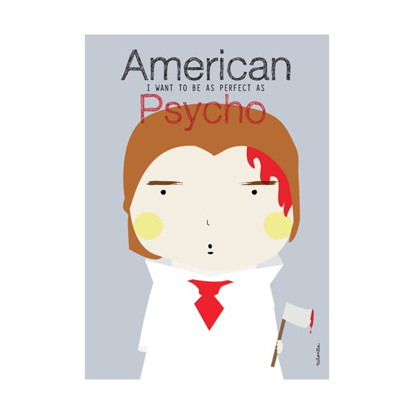 Poster NiñaSilla American Psycho, 21 x 42 cm