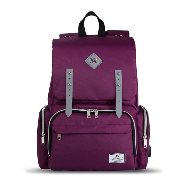 Rucsac maternitate cu port USB My Valice MOTHER STAR Baby Care, mov-image-2