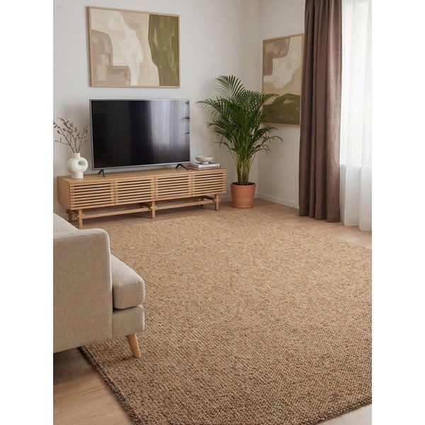 Covor maro deschis lavabil 80x150 cm Rocco Caramel – Elle Decoration-image-1