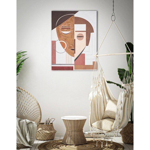 Tablou pictat manual Mauro Ferretti Ethic Face, 60 x 80 cm-image-1