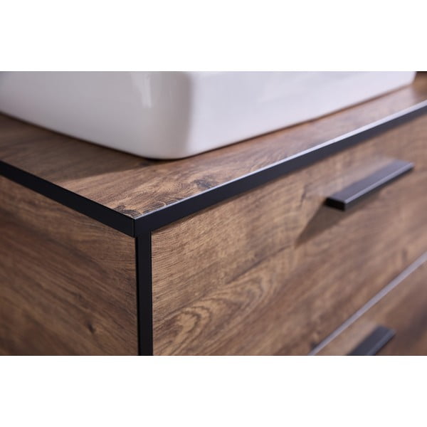 Dulap sub chiuvetă cu aspect de lemn de stejar 71x51 cm Set 374 - Pelipal-image-4