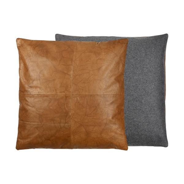 Pernă din piele cu două fețe Södahl Lodge, 60 x 60 cm-image-2