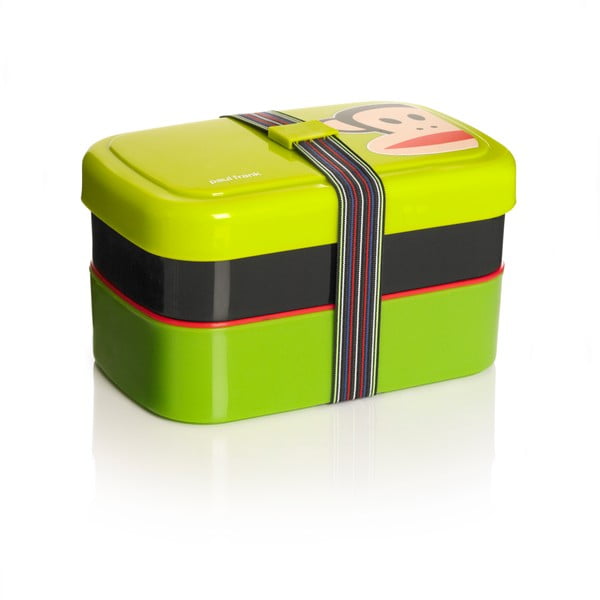 Cutie pentru gustare, 2 nivele, LEGO® Paul Frank, verde