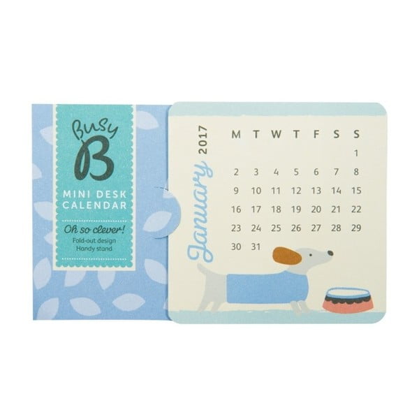 Mini calendar de masă Busy B Cute 2017-image-4