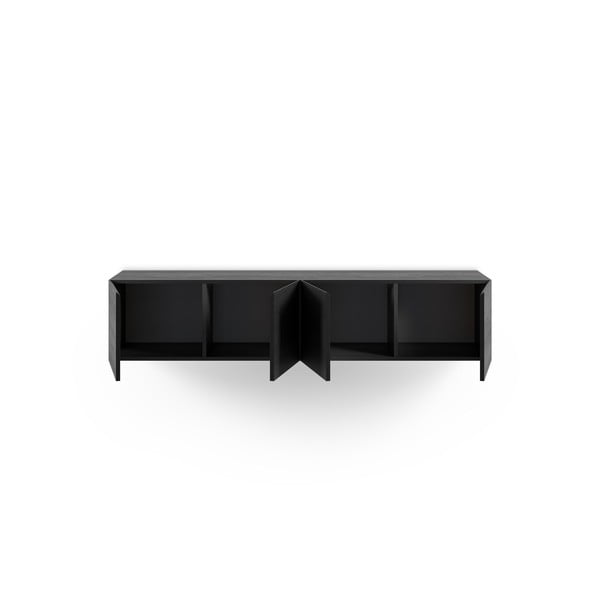 Comodă TV neagră 180x38x35 cm Daroca – Marckeric-image-2