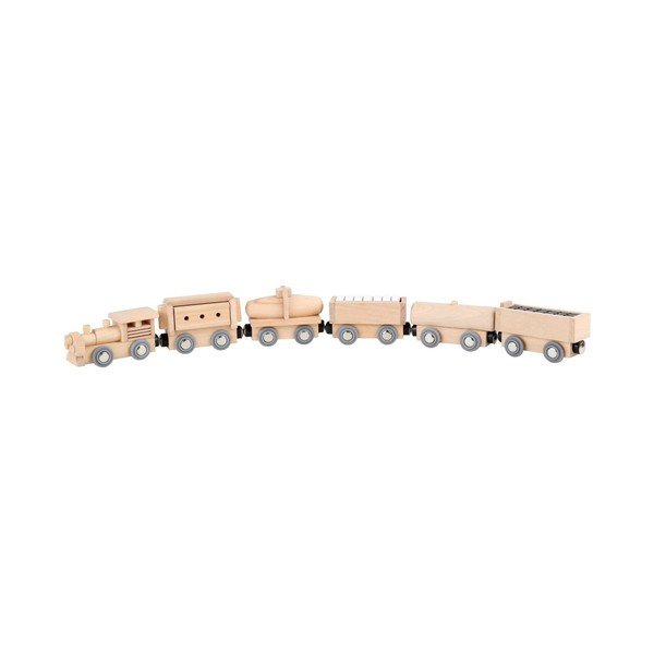 Tren din lemn cu magnet Legler Train-image-1