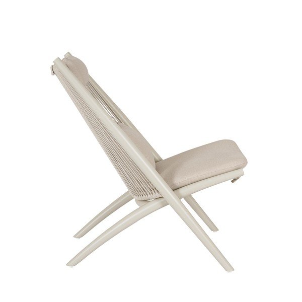 Fotoliu de grădină bej din metal Aloha – Bizzotto-image-3