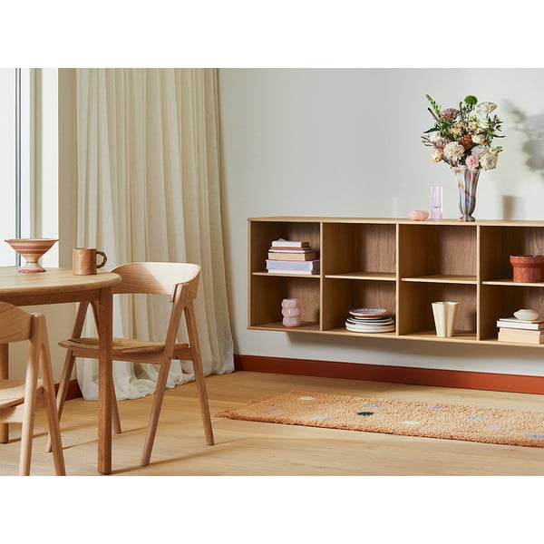 Bibliotecă în culoare naturală cu aspect de lemn de stejar suspendată 220x61 cm Mistral – Hammel Furniture-image-1