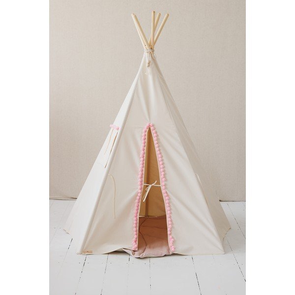 Cort teepee pentru copii  Fluffy Pompoms – Moi Mili-image-2