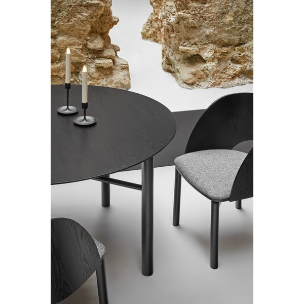 Masă dining rotundă Teulat Junco, ø 120 cm, negru-image-2