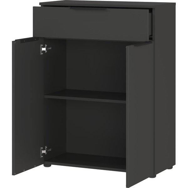 Dulap de baie de perete gri antracit  71x95 cm Crandon – Germania-image-3